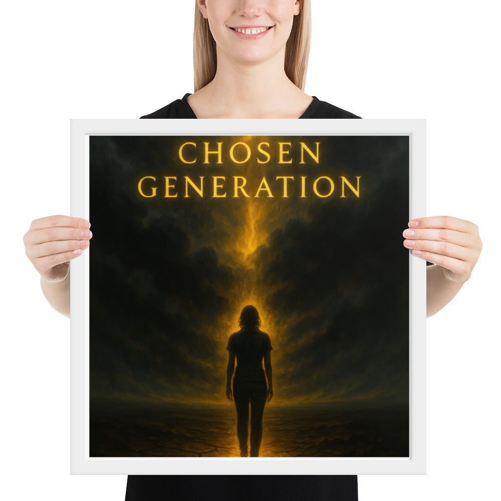 Christian wall art – Chosen Generation framed poster by Your Divine Network
