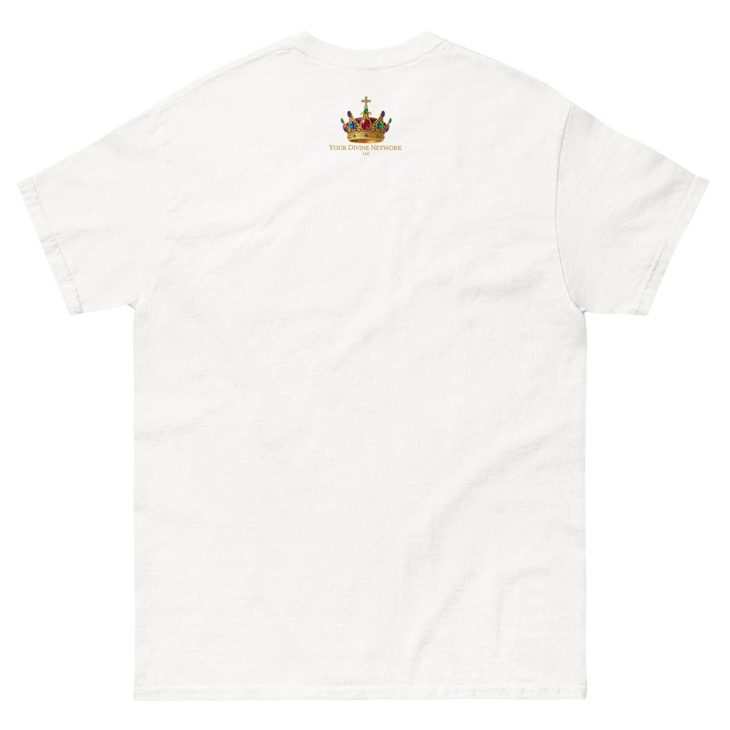 “Jesus is God 100 percent Christian t shirt bold faith statement design gold red lettering”