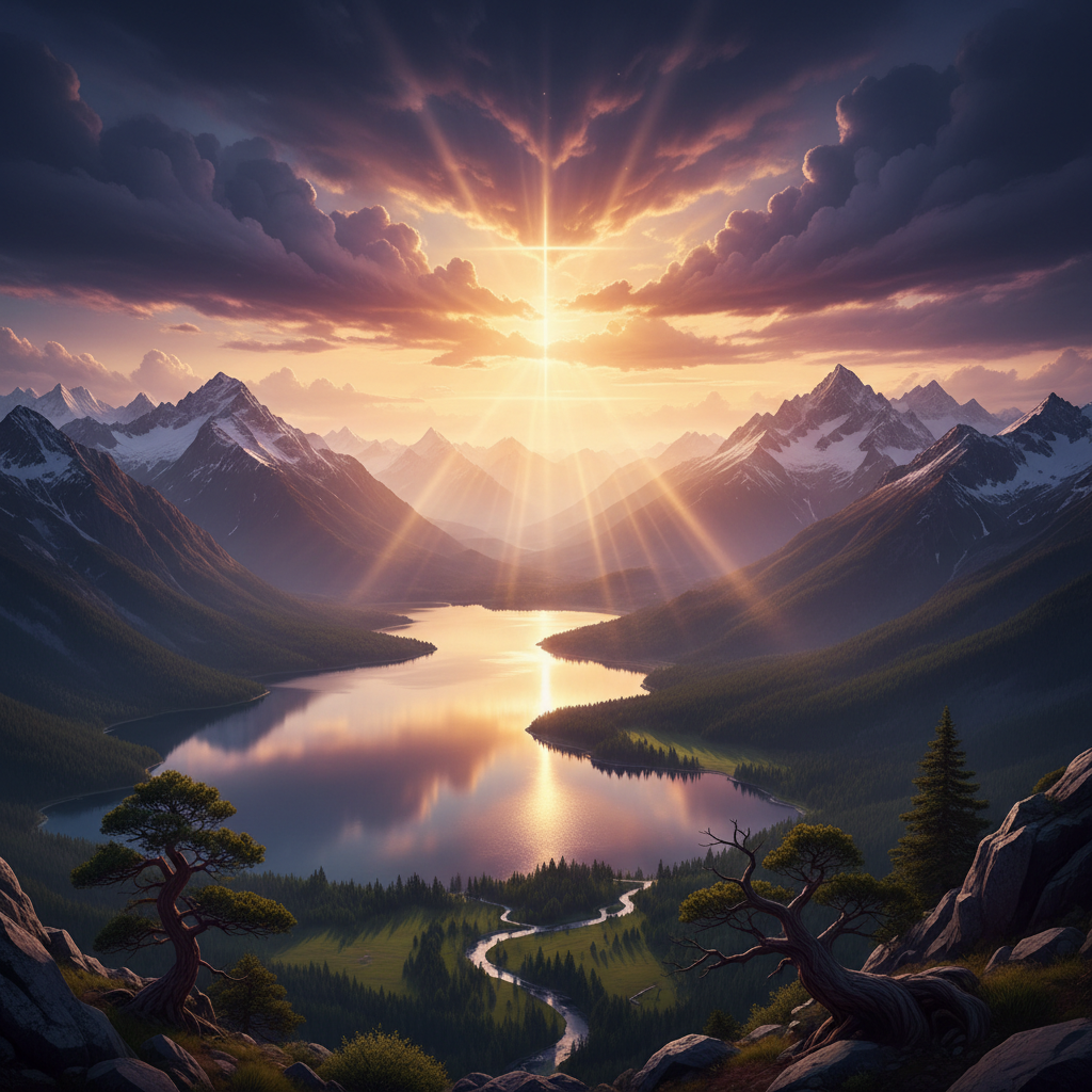Christian wall art collection – landscapes and creation posters