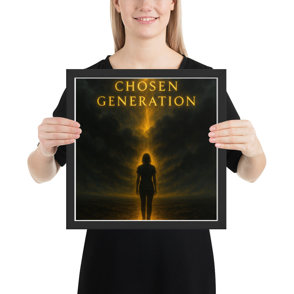Christian wall art – Chosen Generation framed poster by Your Divine Network
