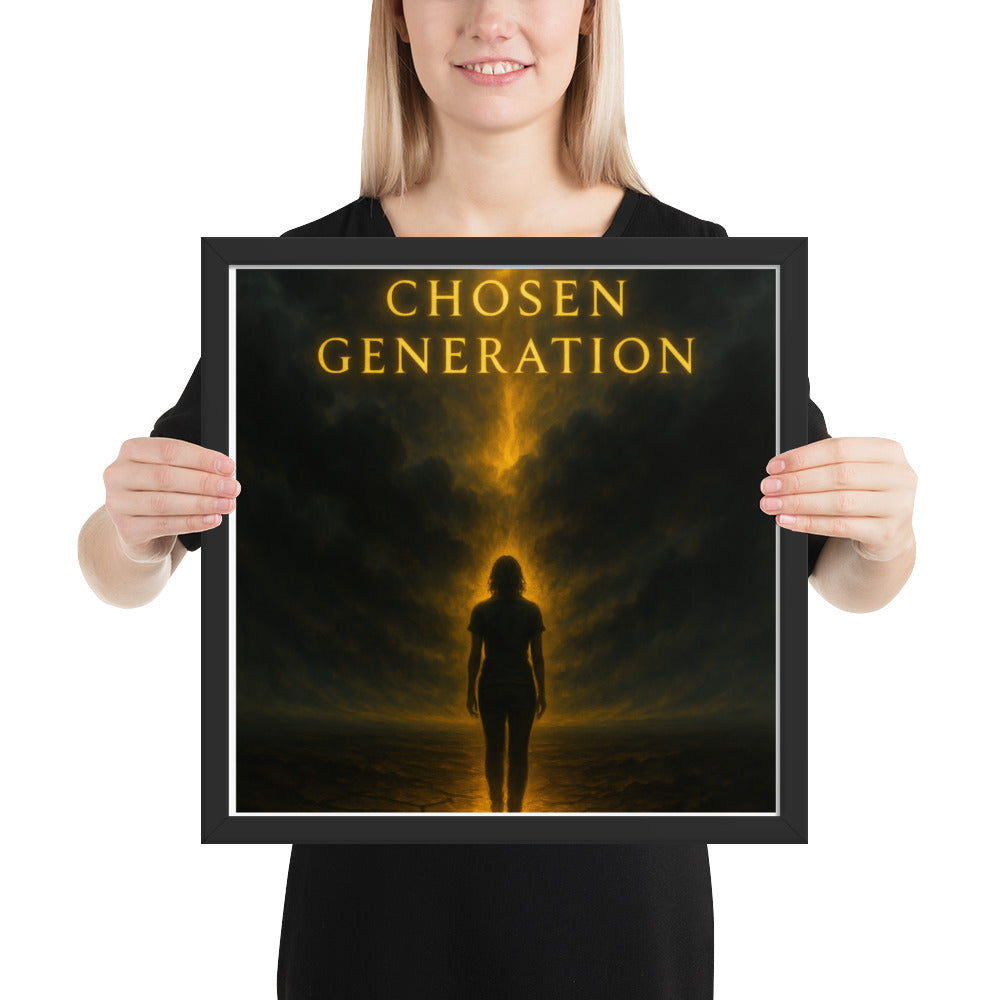 Christian wall art – Chosen Generation framed poster by Your Divine Network