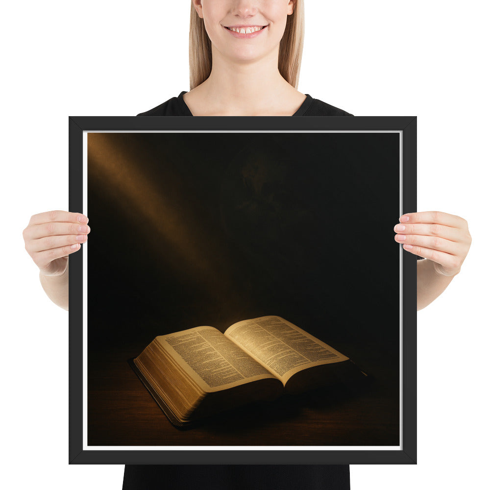 Christian wall décor – framed Scripture artwork for prayer spaces