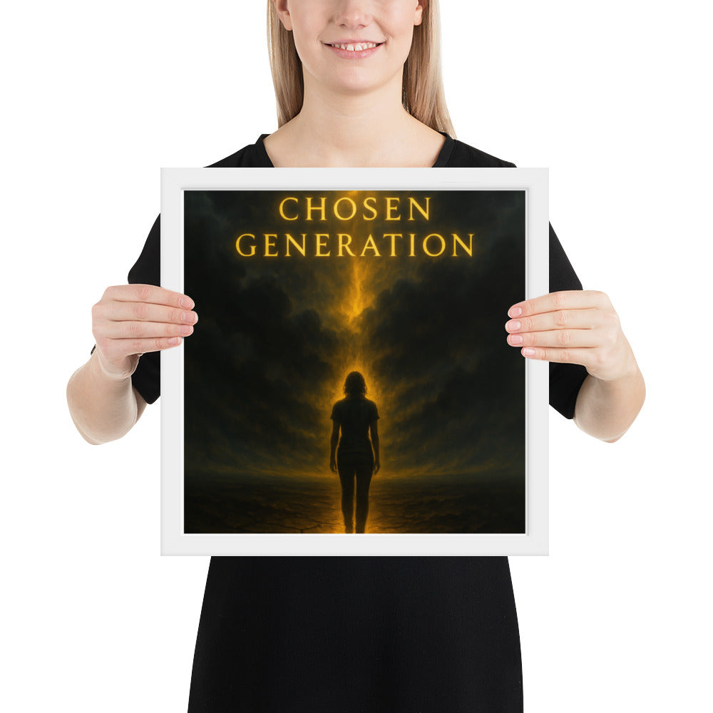 Christian wall art – Chosen Generation framed poster by Your Divine Network