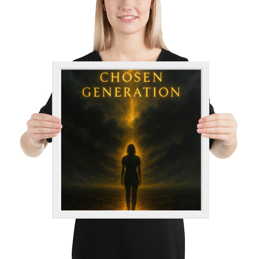 Christian wall art – Chosen Generation framed poster by Your Divine Network