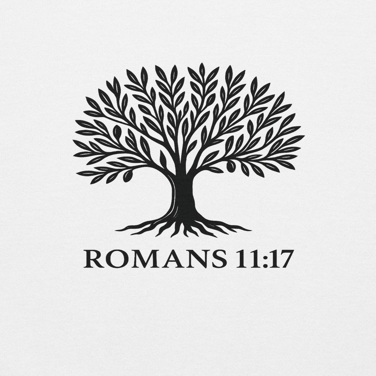 Christian Hoodie  Romans 11:17 Grafted into the Olive Tree Scripture Unisex Hoodie