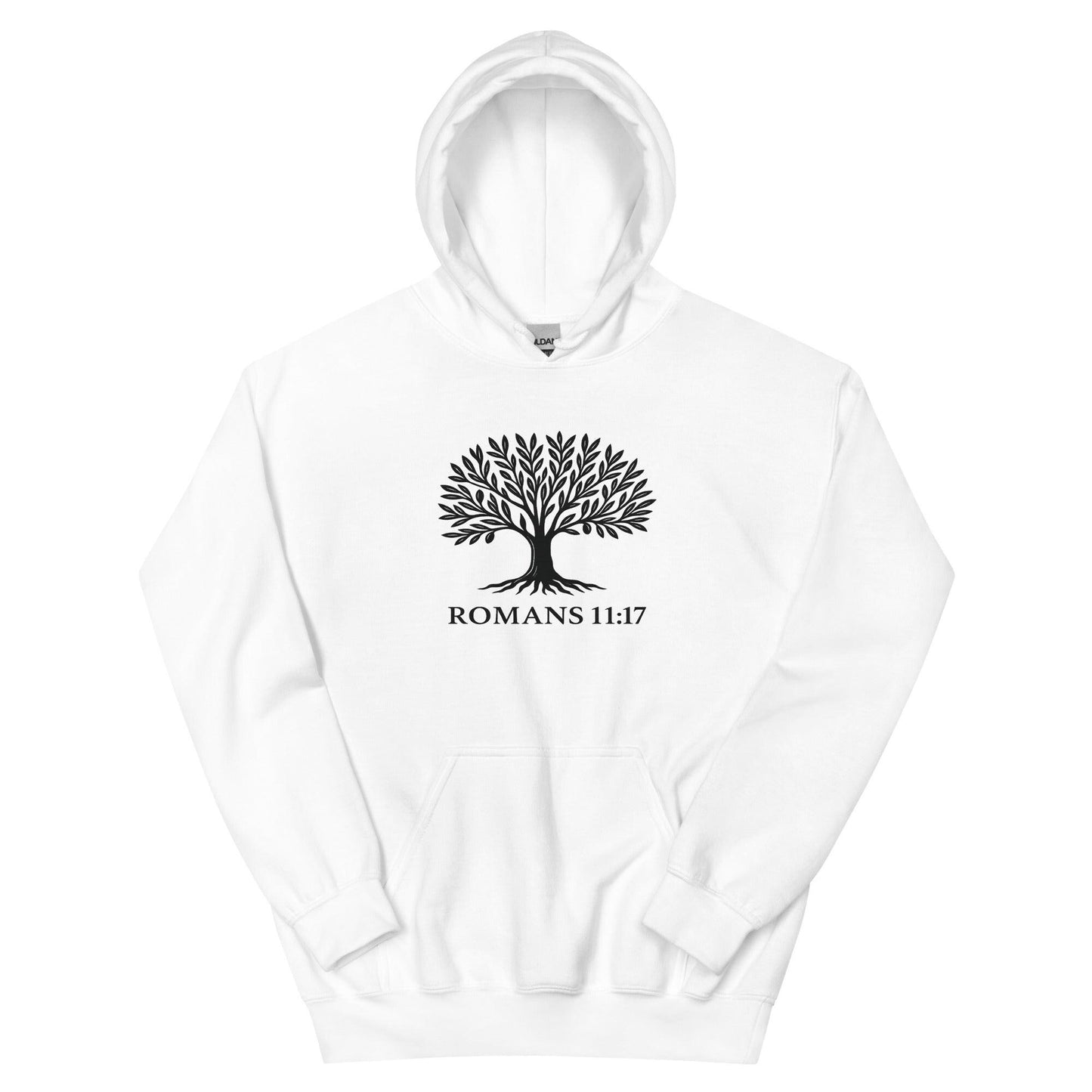 Christian Hoodie  Romans 11:17 Grafted into the Olive Tree Scripture Unisex Hoodie