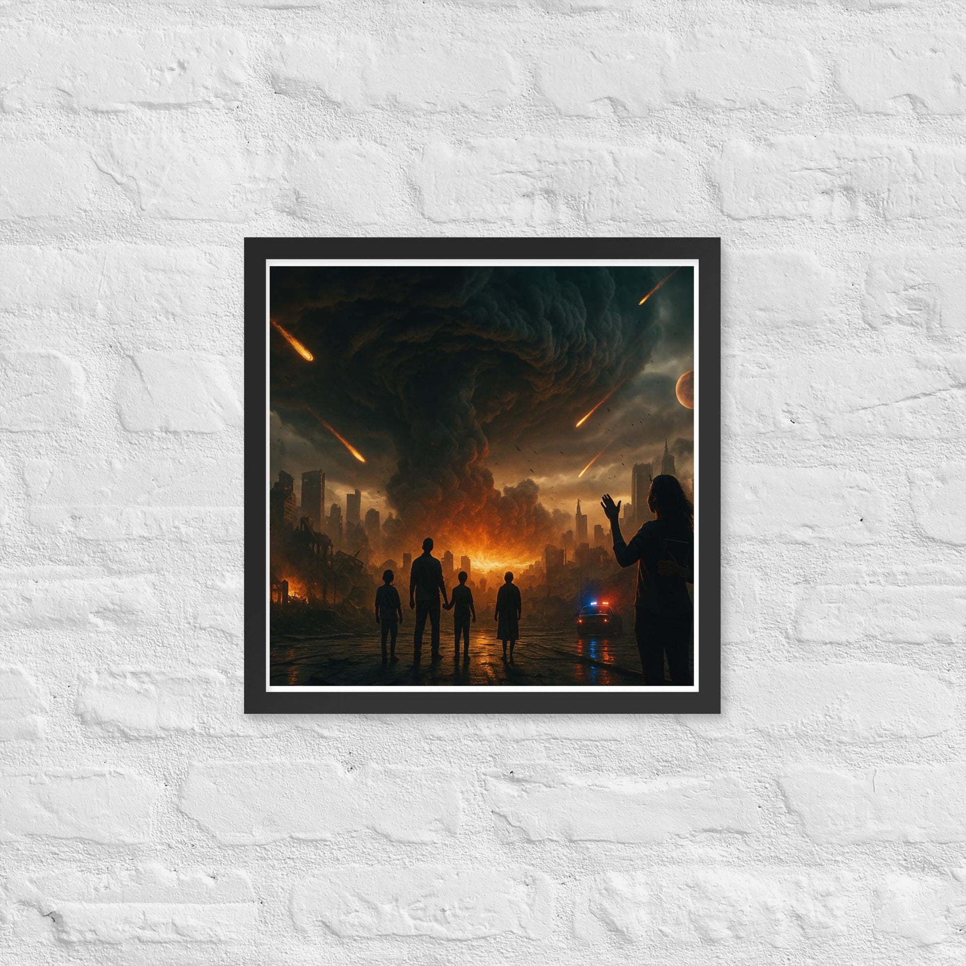 Framed Christian wall art inspired by Revelation 19, depicting the final battle of Armageddon. Symbol of Christ’s return, judgment, and victory.