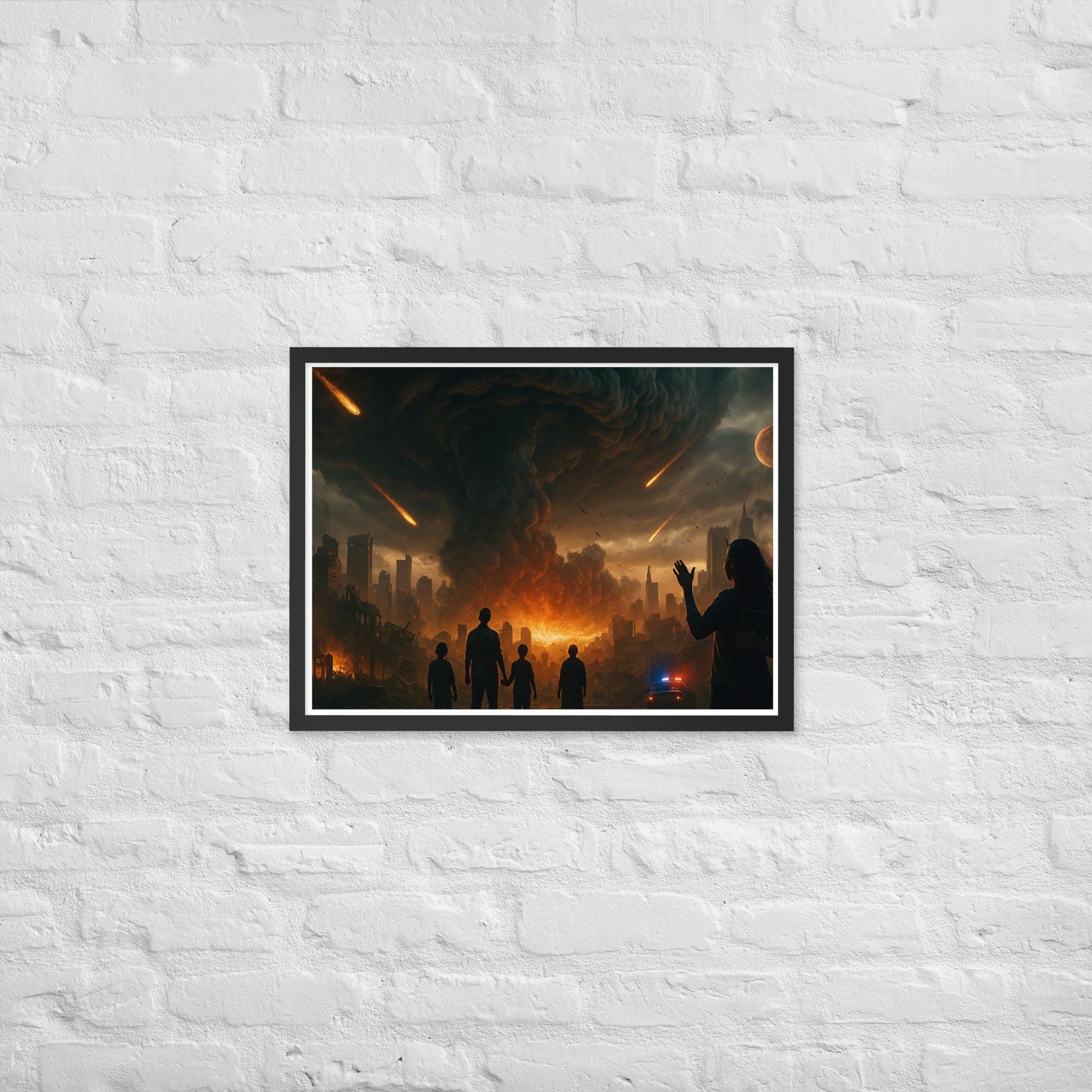 Framed Christian wall art inspired by Revelation 19, depicting the final battle of Armageddon. Symbol of Christ’s return, judgment, and victory.
