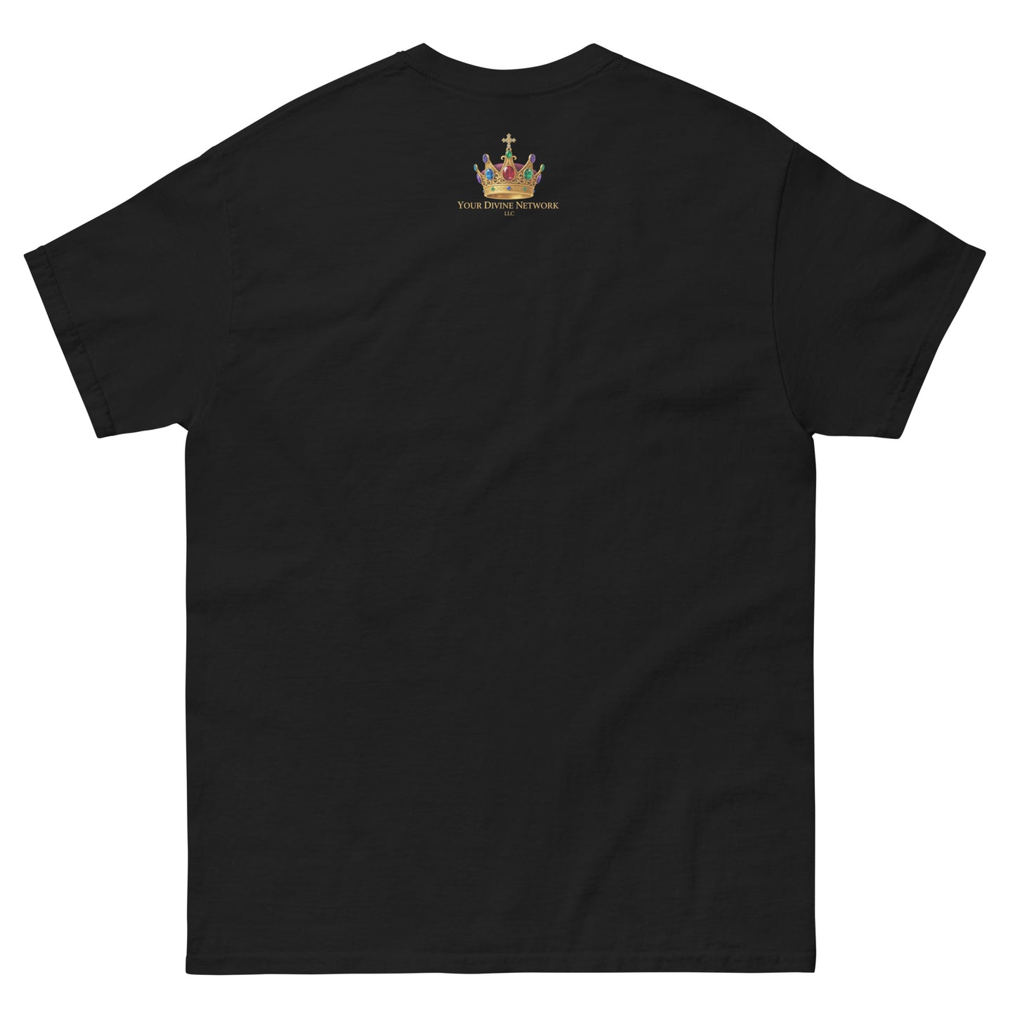 “Jesus is God 100 percent Christian t shirt bold faith statement design gold red lettering”