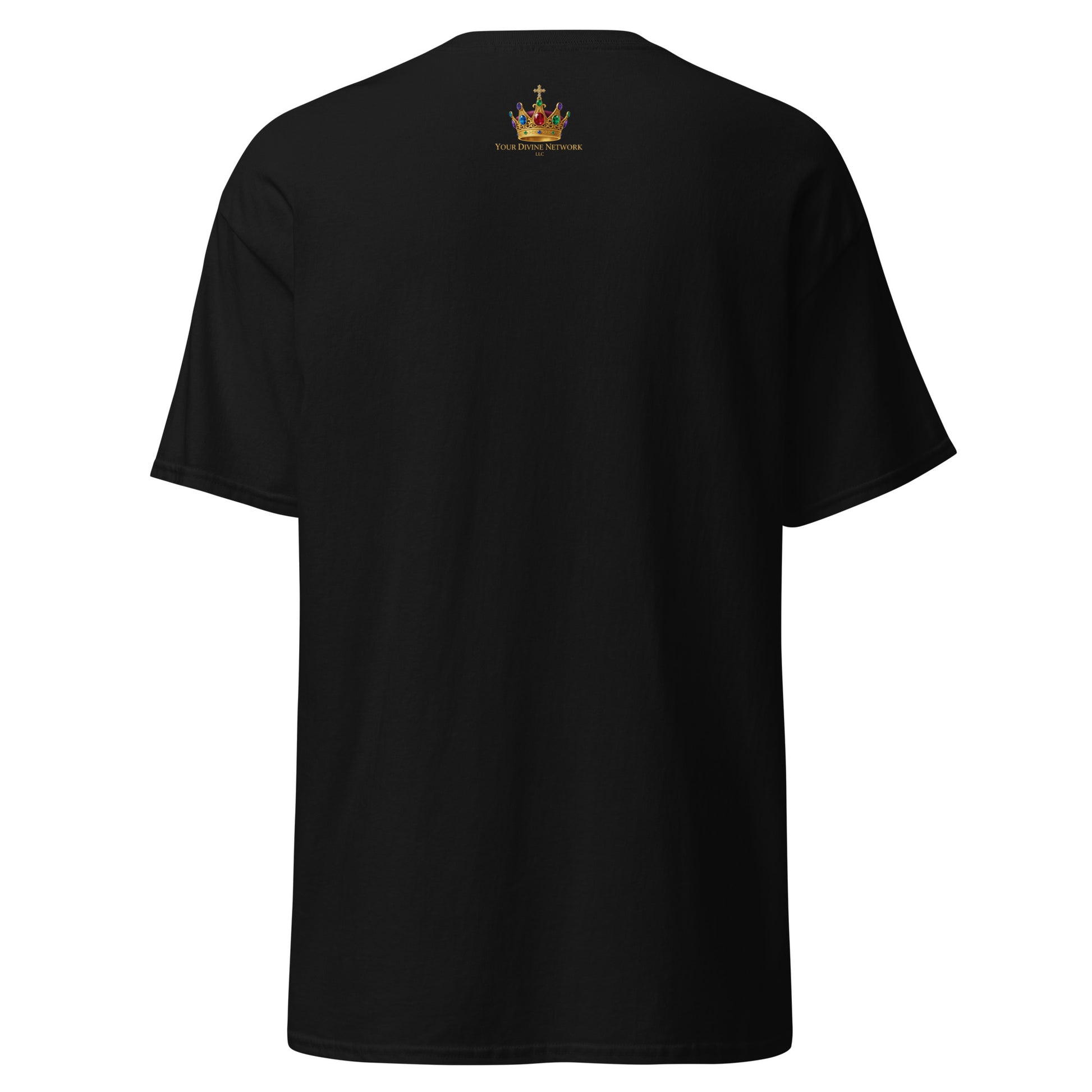 “Christian black t shirt ready or not the King is coming design trumpet crown faith apparel”