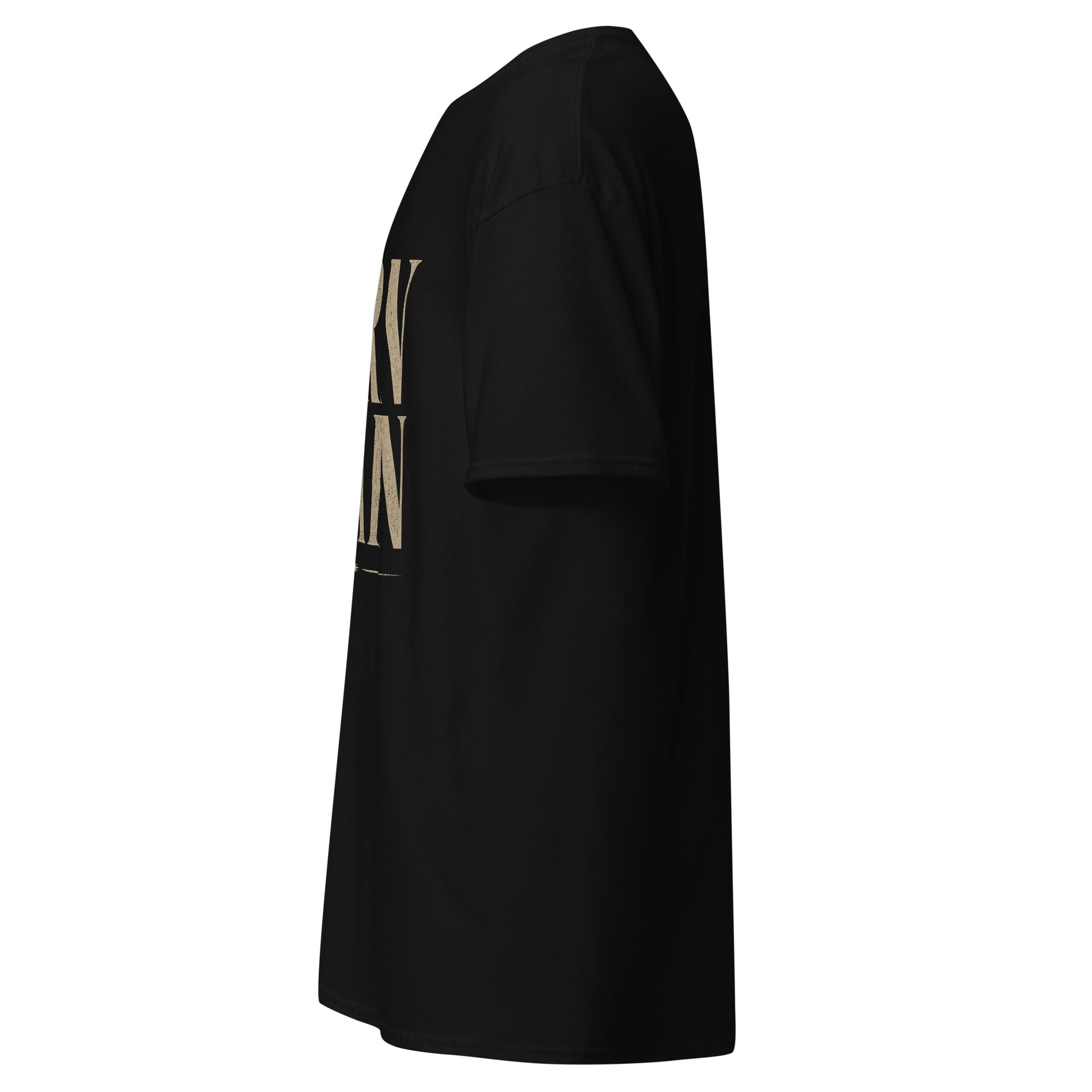 “Christian black t shirt born again design John 3:3 faith apparel salvation message clothing”