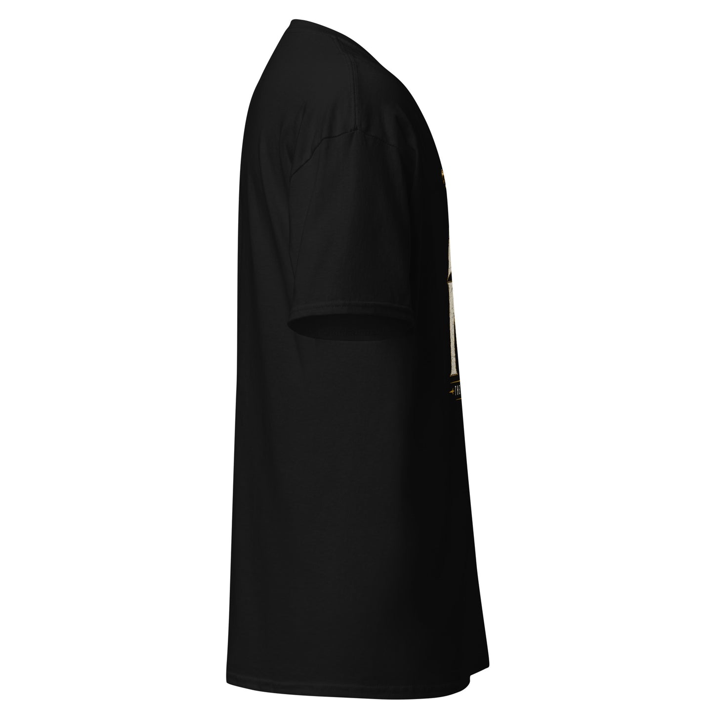 “Christian black t shirt ready or not the King is coming design trumpet crown faith apparel”