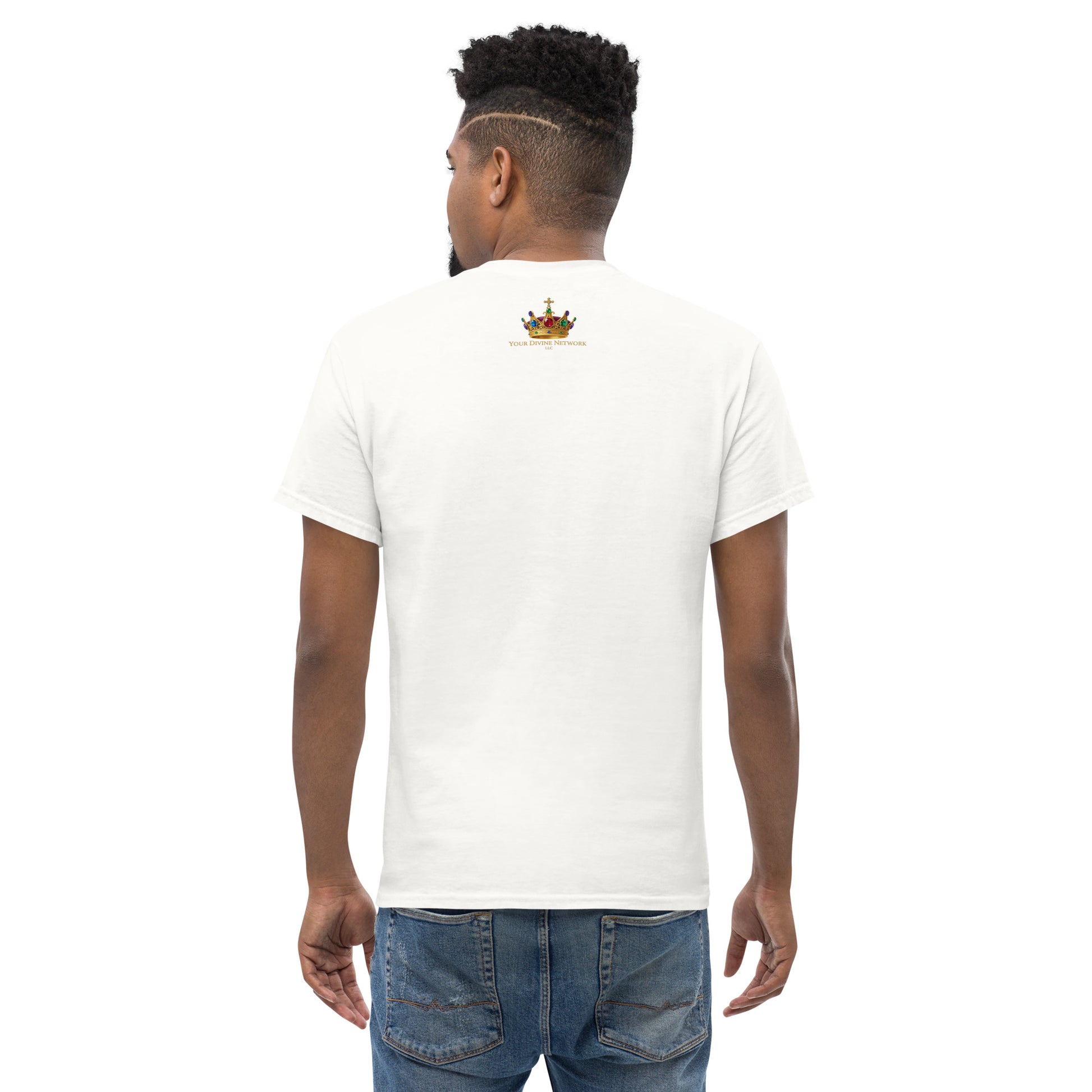 “Christian white t shirt the remnant rises design crown lion Kingdom faith apparel”