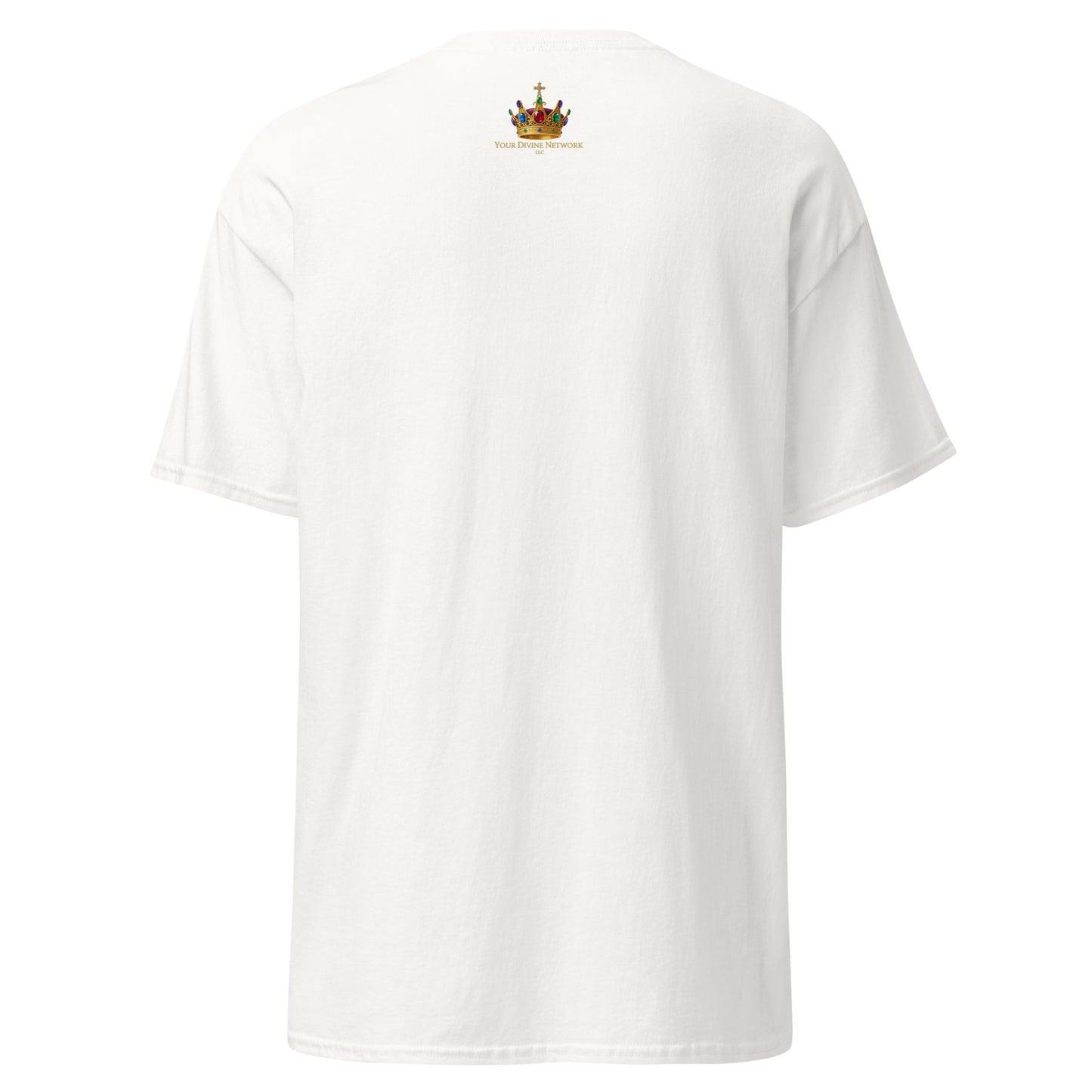 “Christian white t shirt washed in the blood design crown of thorns red dripping faith apparel”