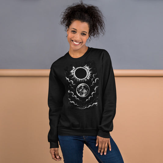 Christian Sweatshirt – Cosmic Signs Prophecy Luke 21:25 End Times Design | Your Divine Network