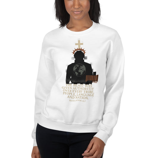 Christian sweatshirt – Revelation 13:7 – Beast Authority Prophecy – End Times Apparel – Bold Faith Apparel | Your Divine Network