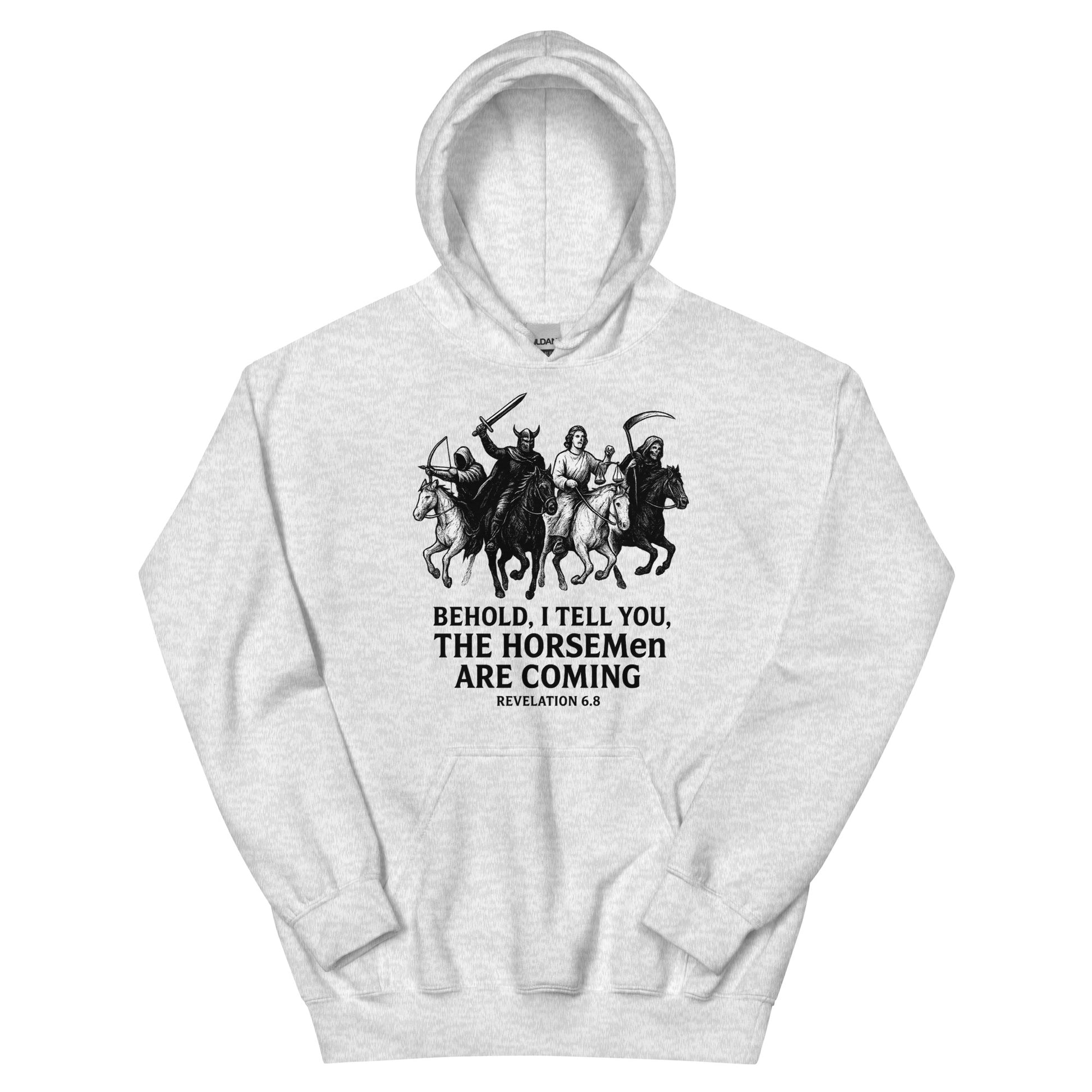 Christian hoodie – Four Horsemen of Revelation – Prophecy Design – Revelation 6 Apparel – Bold Faith Apparel | Your Divine Network