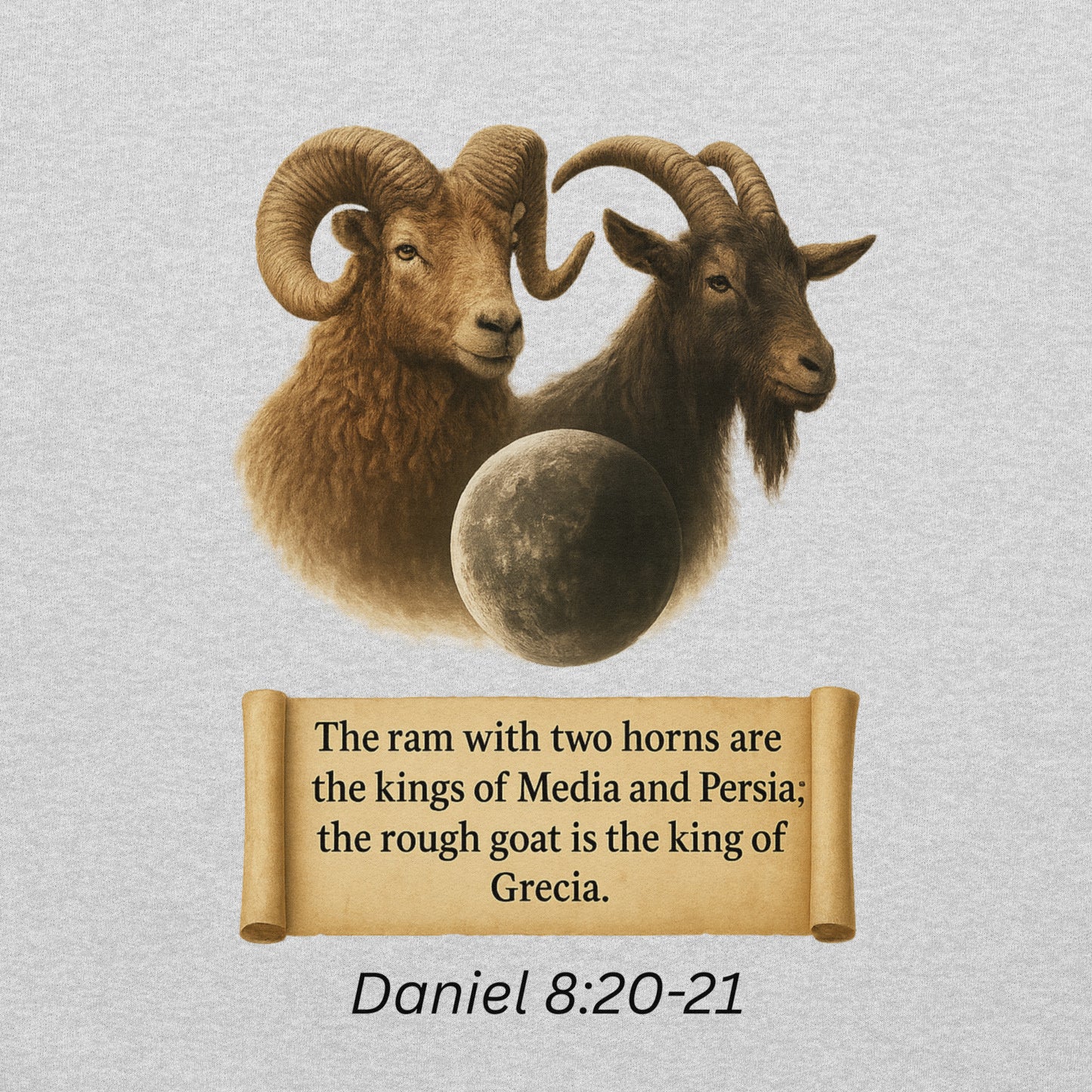 Christian hoodie – Daniel 8 prophecy end-times Scripture design by Your Divine Network