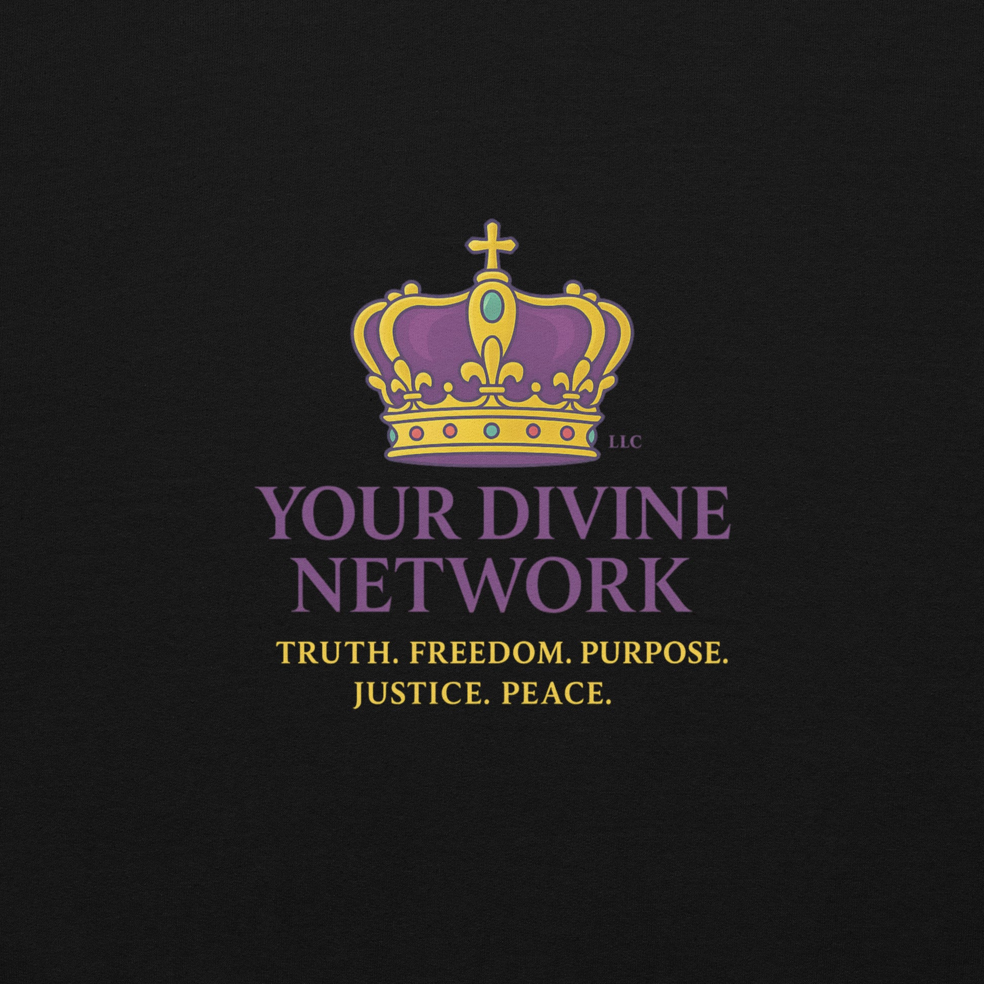 Christian Scripture hoodie – prophetic end times design by Your Divine Network