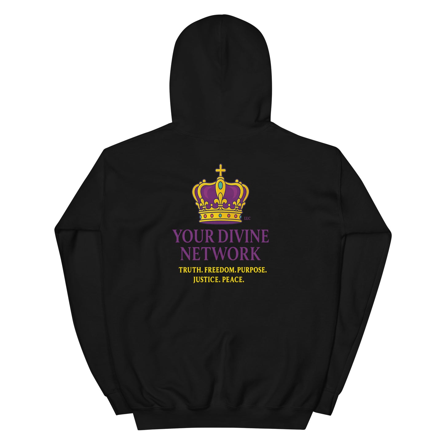 Christian hoodie – Hellshaker – Carrying Heaven’s Flame – flaming cross and wings – Bold Faith Apparel | Your Divine Network