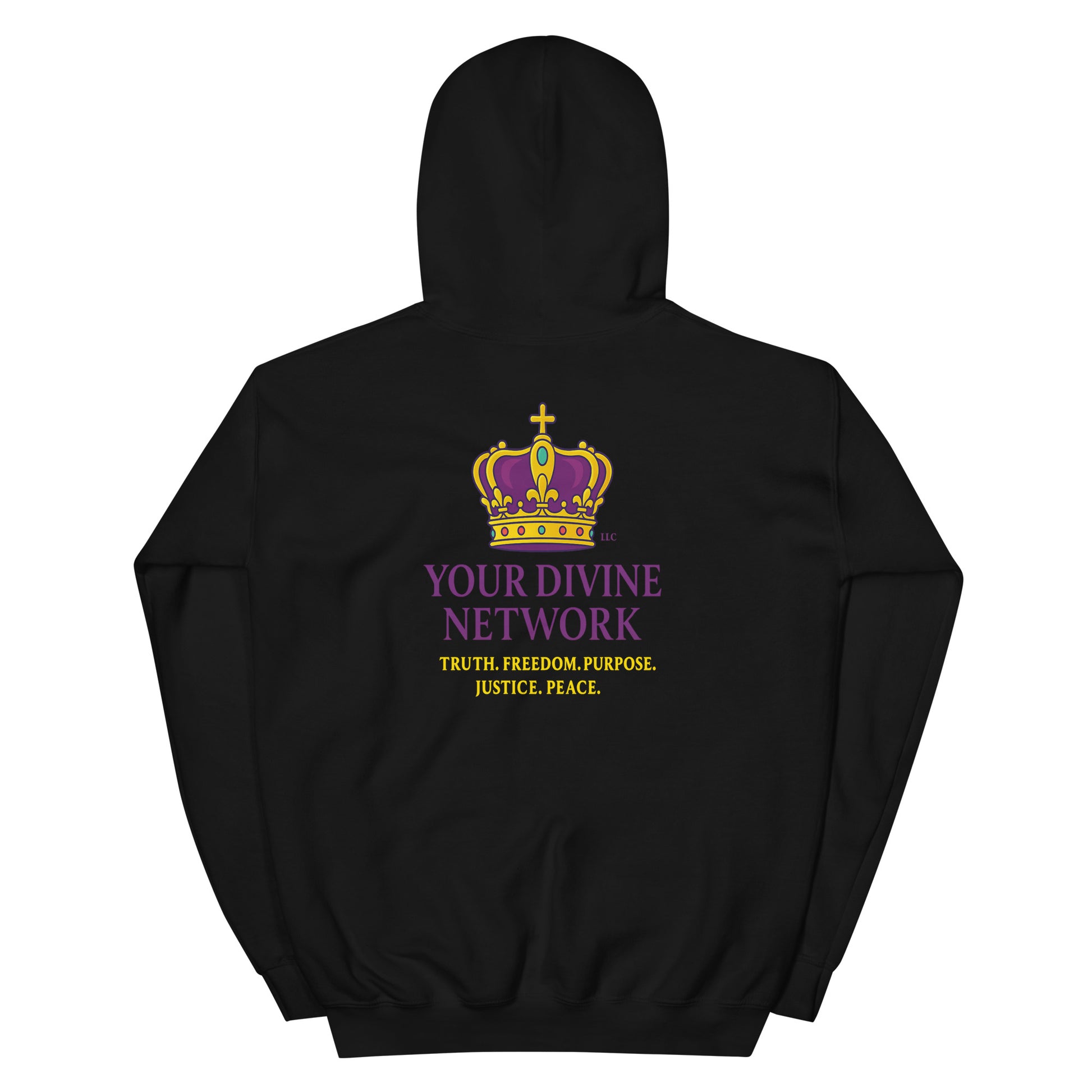 Christian hoodie – Hellshaker – Carrying Heaven’s Flame – flaming cross and wings – Bold Faith Apparel | Your Divine Network