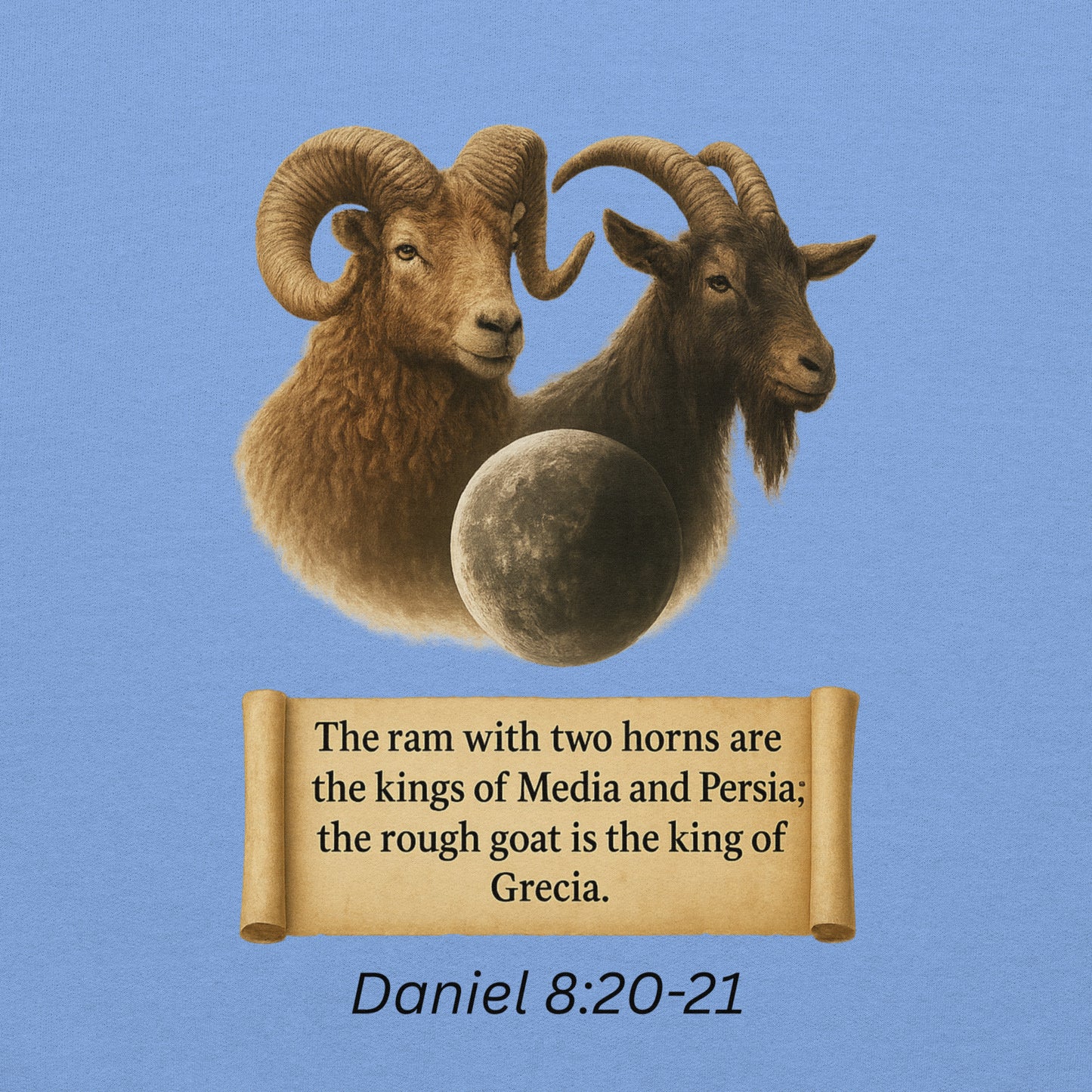 Christian hoodie – Daniel 8 prophecy end-times Scripture design by Your Divine Network