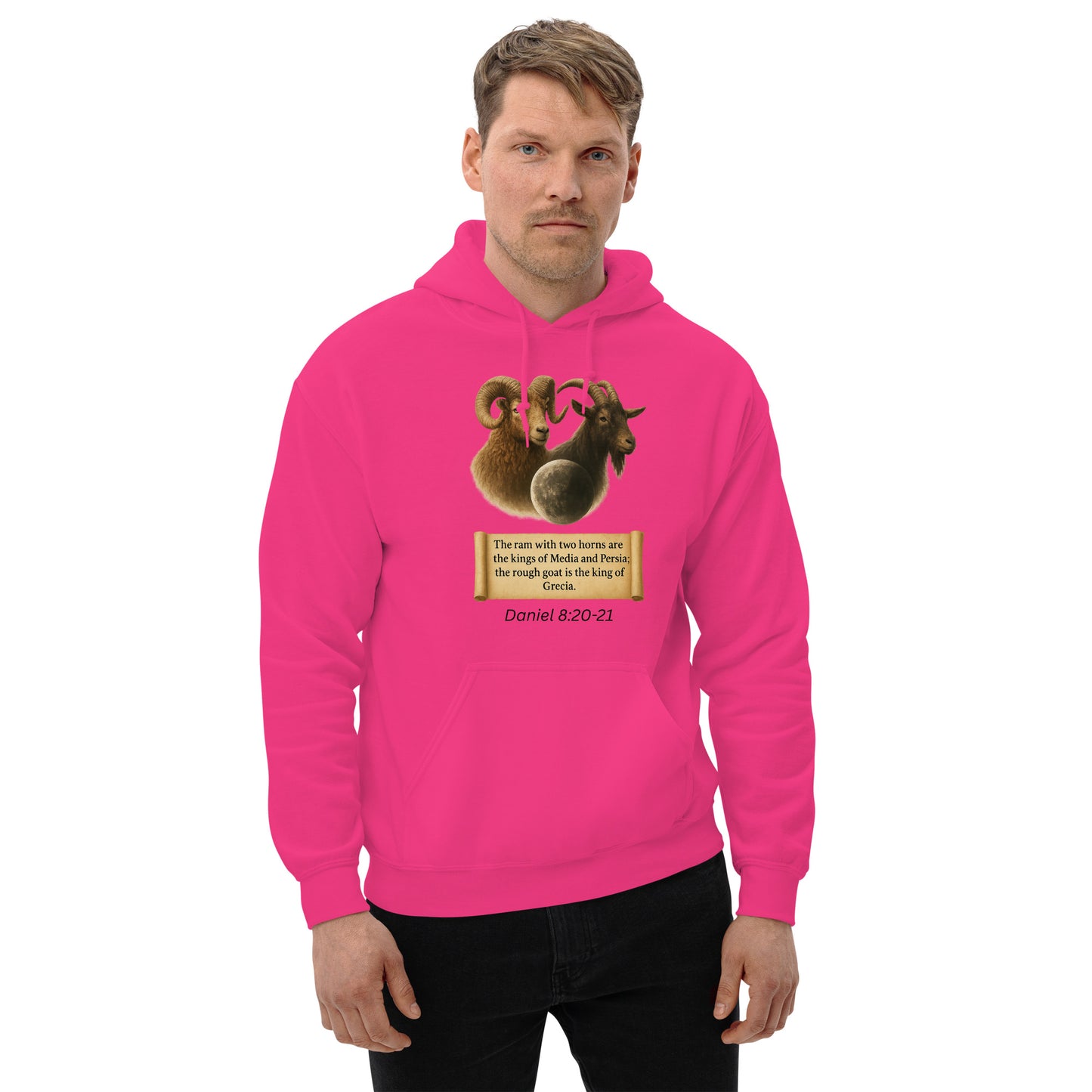 Christian hoodie – Daniel 8 prophecy end-times Scripture design by Your Divine Network