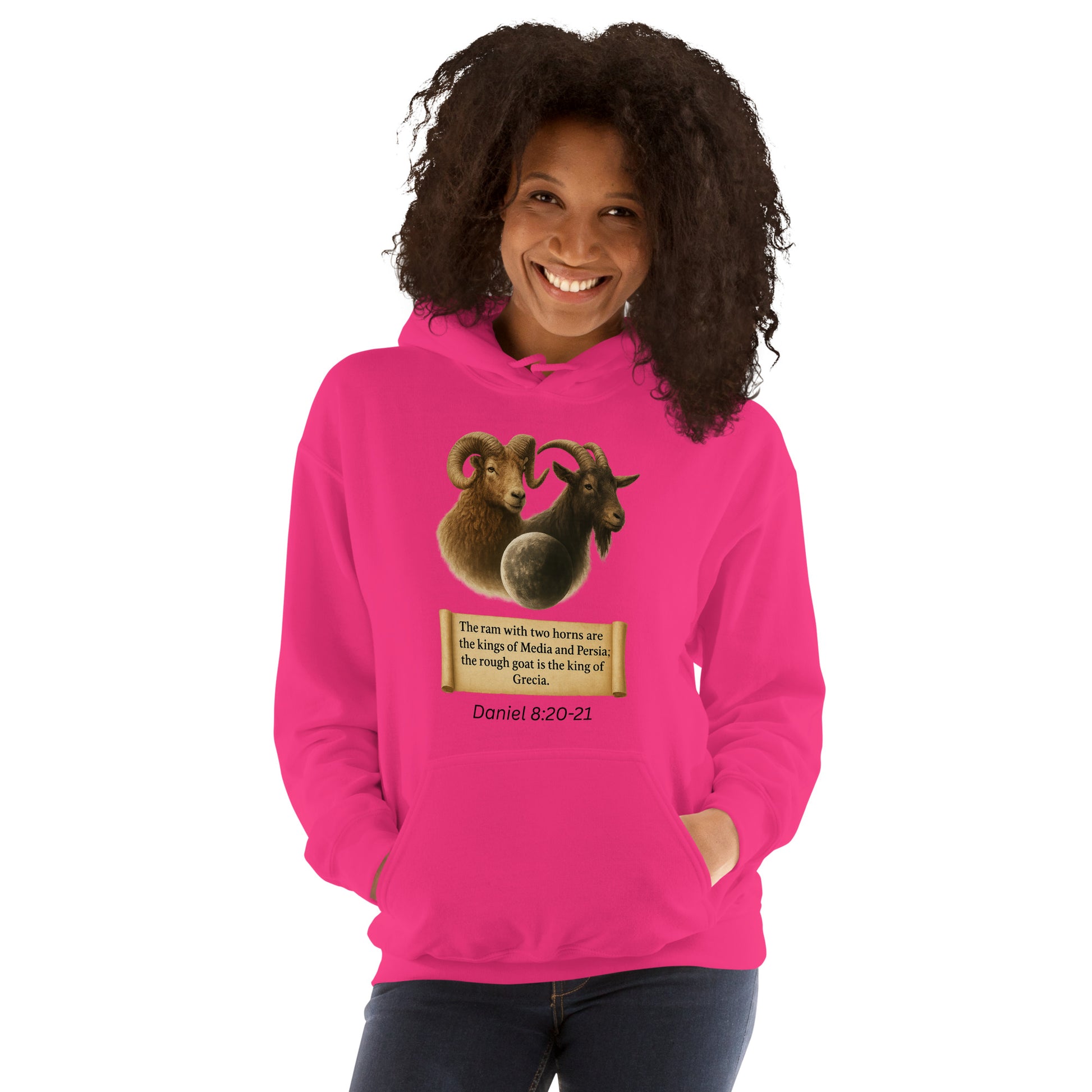 Christian hoodie – Daniel 8 prophecy end-times Scripture design by Your Divine Network