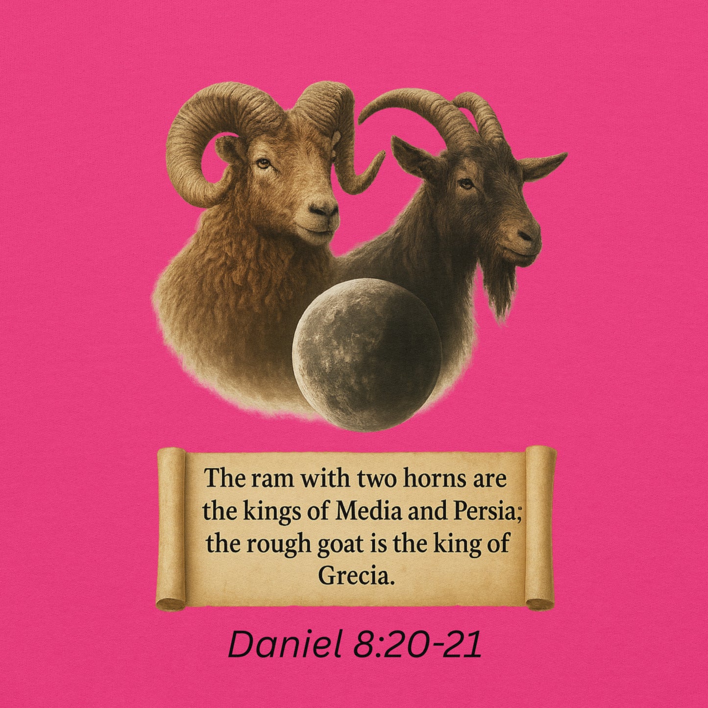 Christian hoodie – Daniel 8 prophecy end-times Scripture design by Your Divine Network