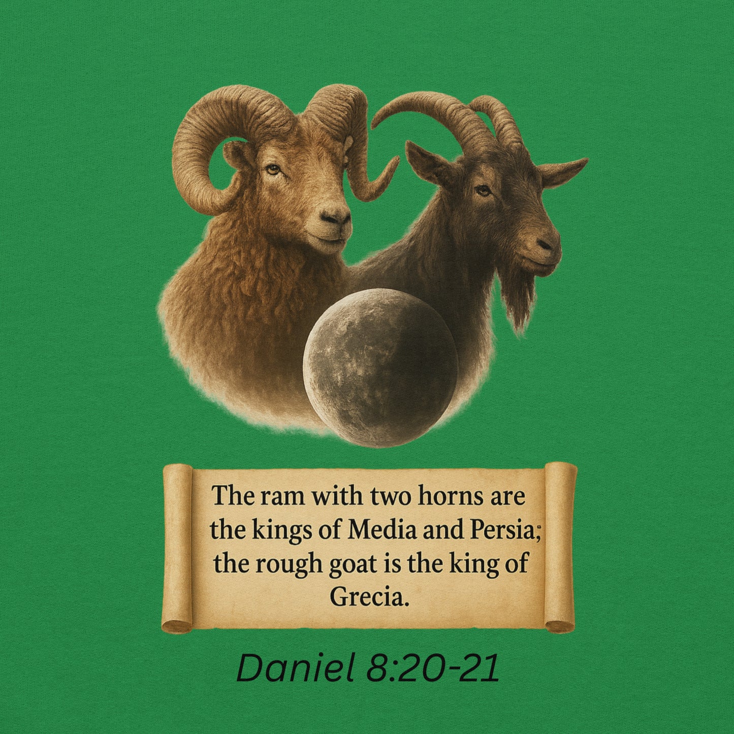 Christian hoodie – Daniel 8 prophecy end-times Scripture design by Your Divine Network