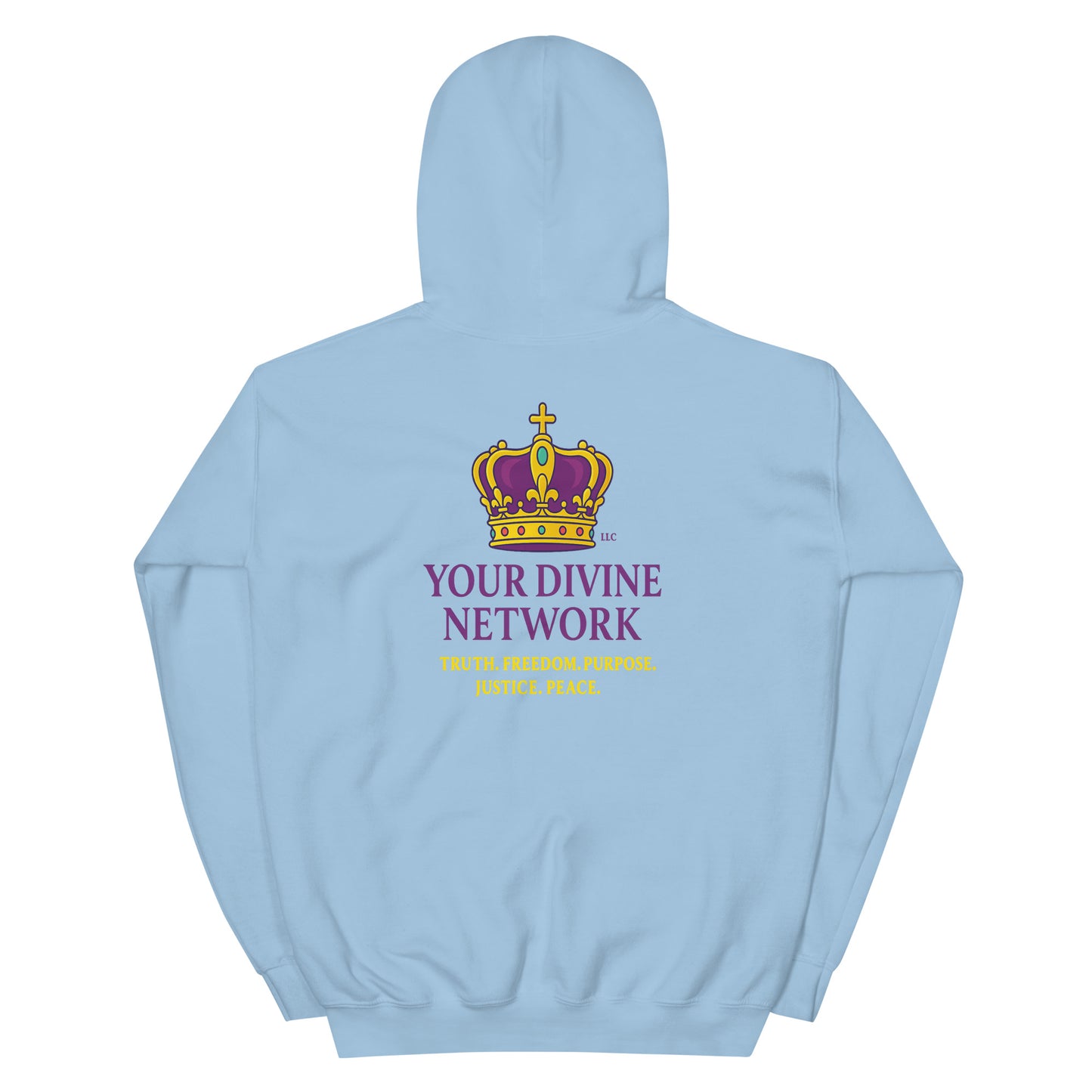 Christian hoodie – Hellshaker – Carrying Heaven’s Flame – flaming cross and wings – Bold Faith Apparel | Your Divine Network