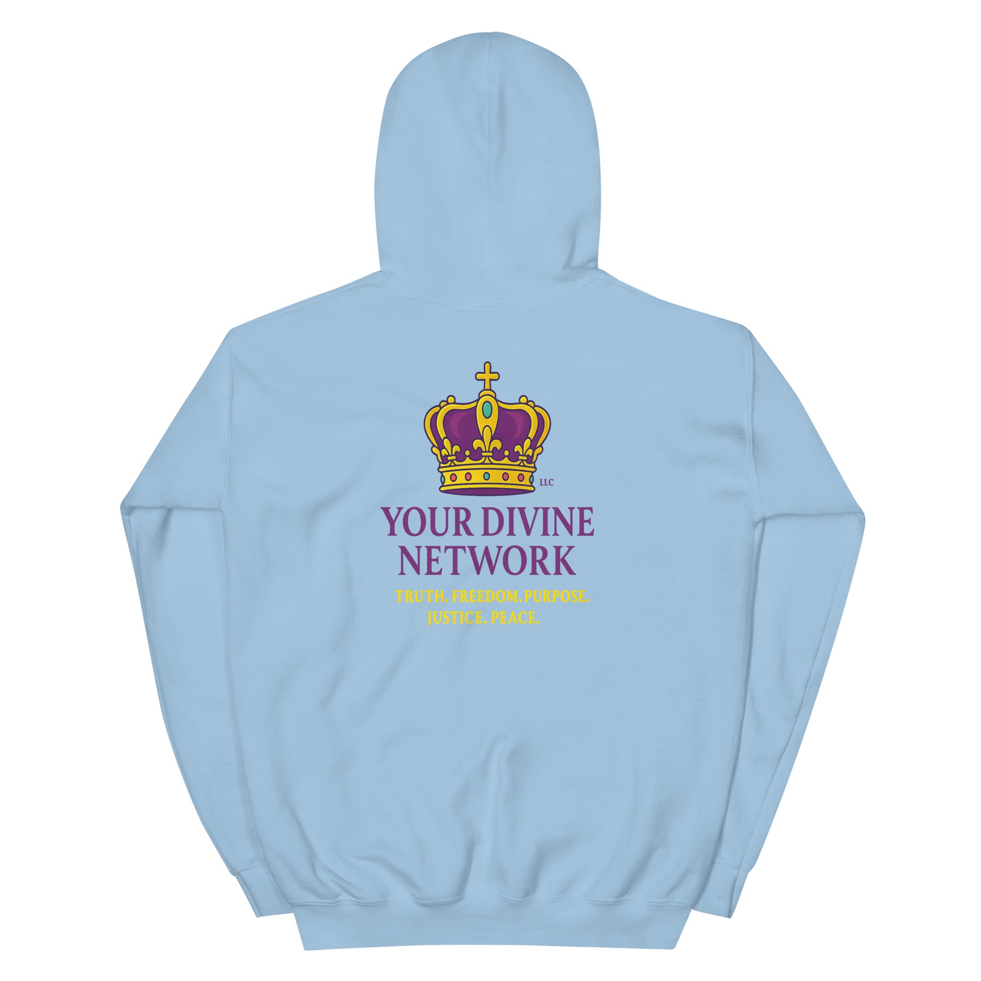 Christian hoodie – Hellshaker – Carrying Heaven’s Flame – flaming cross and wings – Bold Faith Apparel | Your Divine Network