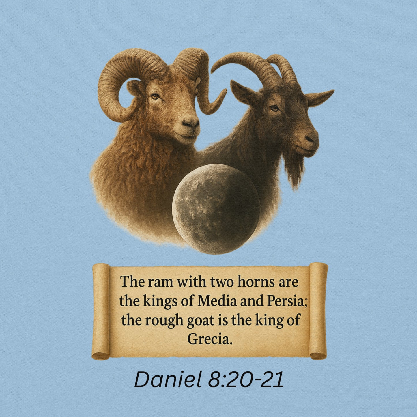 Christian hoodie – Daniel 8 prophecy end-times Scripture design by Your Divine Network