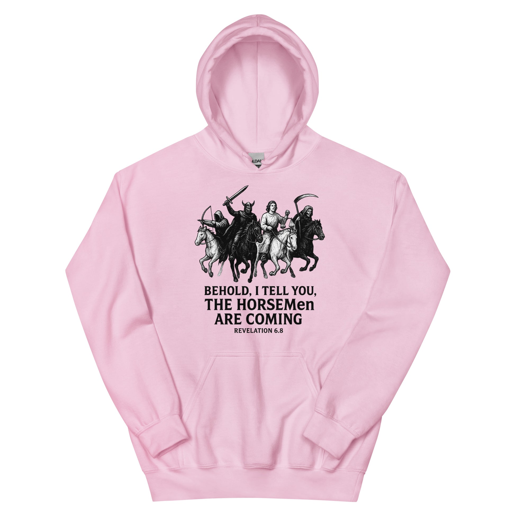 Christian hoodie – Four Horsemen of Revelation – Prophecy Design – Revelation 6 Apparel – Bold Faith Apparel | Your Divine Network