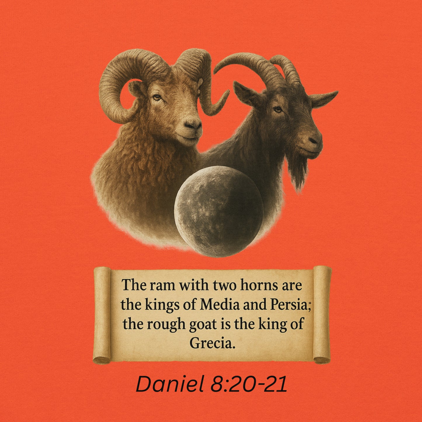 Christian hoodie – Daniel 8 prophecy end-times Scripture design by Your Divine Network