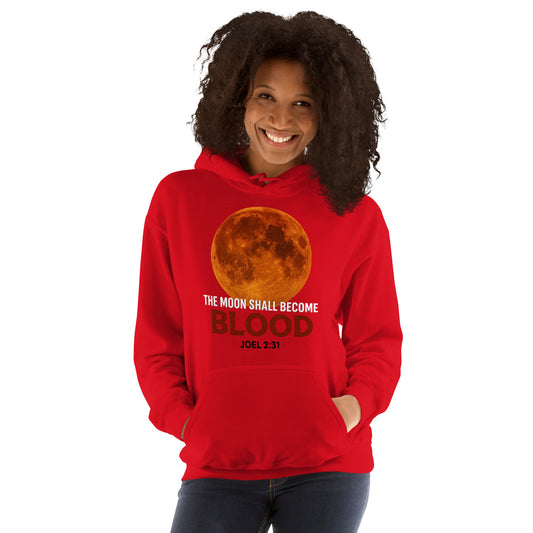 Christian Hoodie – Blood Moon Prophecy Joel 2:31 End Times Scripture Design | Your Divine Network