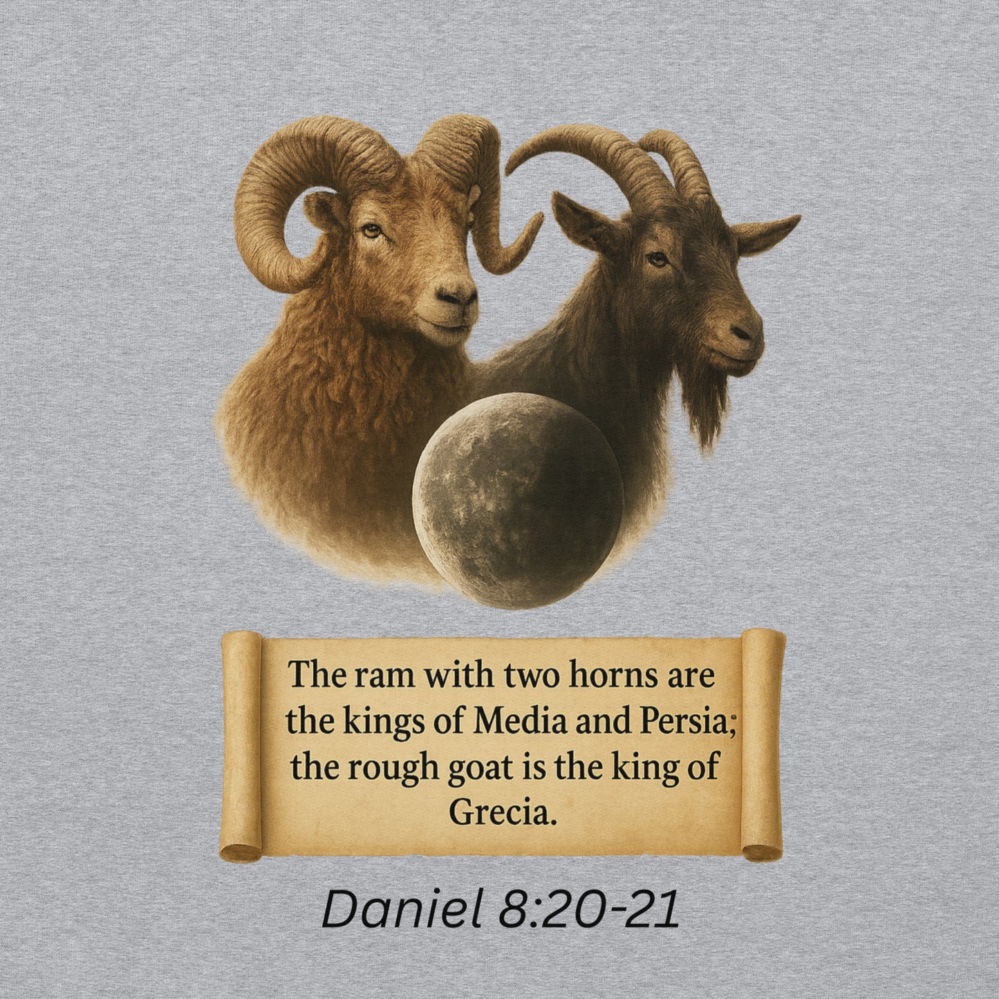 Christian hoodie – Daniel 8 prophecy end-times Scripture design by Your Divine Network