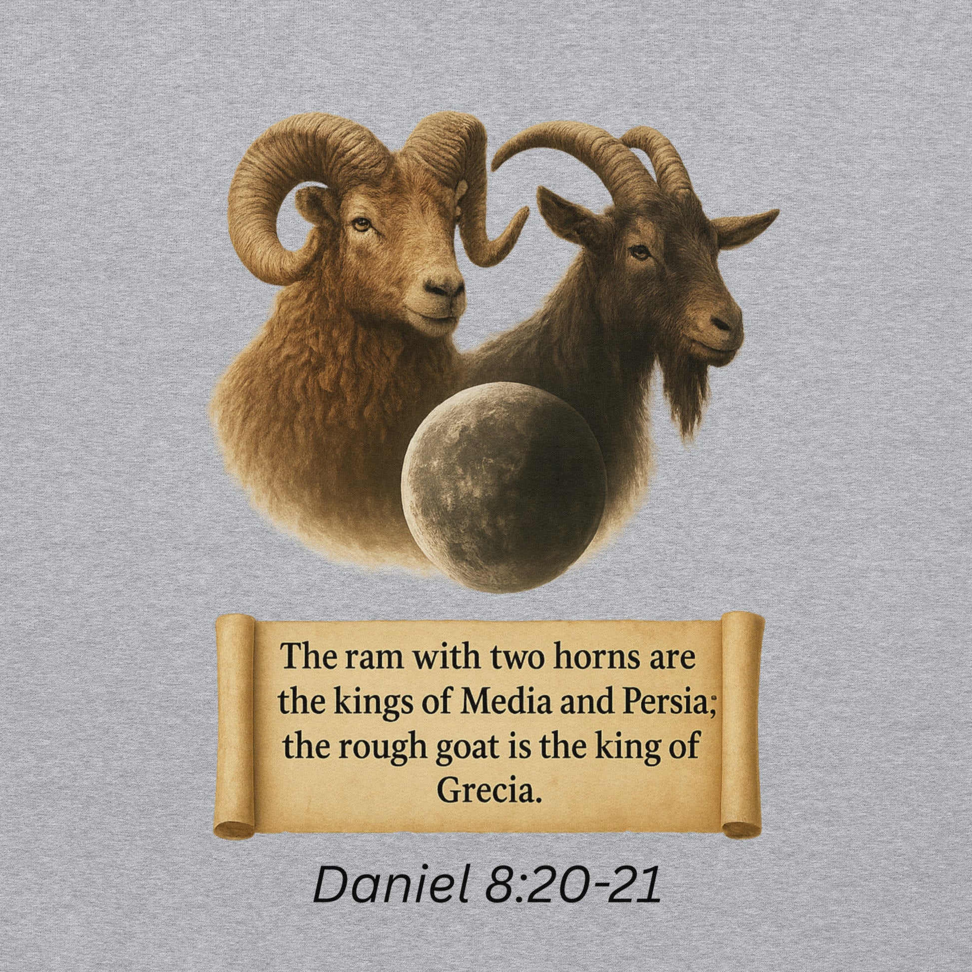 Christian hoodie – Daniel 8 prophecy end-times Scripture design by Your Divine Network