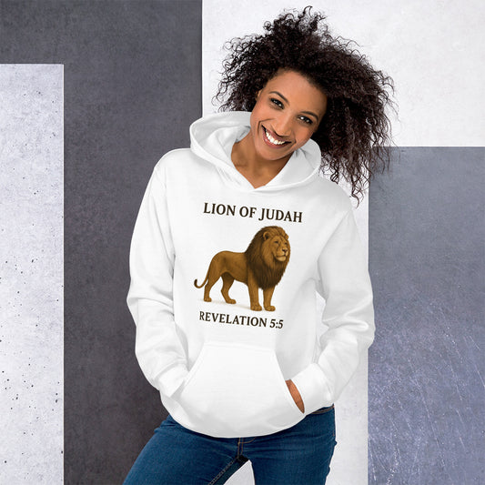 Christian hoodie – Lion of Judah – Revelation 5:5 – Faith-Based Streetwear – Bold Faith Apparel | Your Divine Network