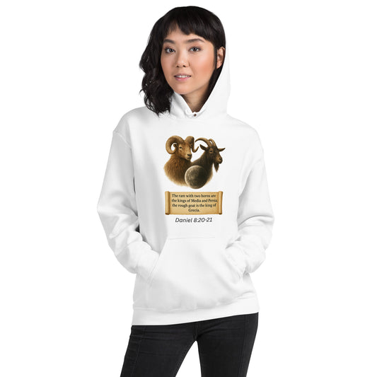 Christian hoodie – Daniel 8 prophecy end-times Scripture design by Your Divine Network