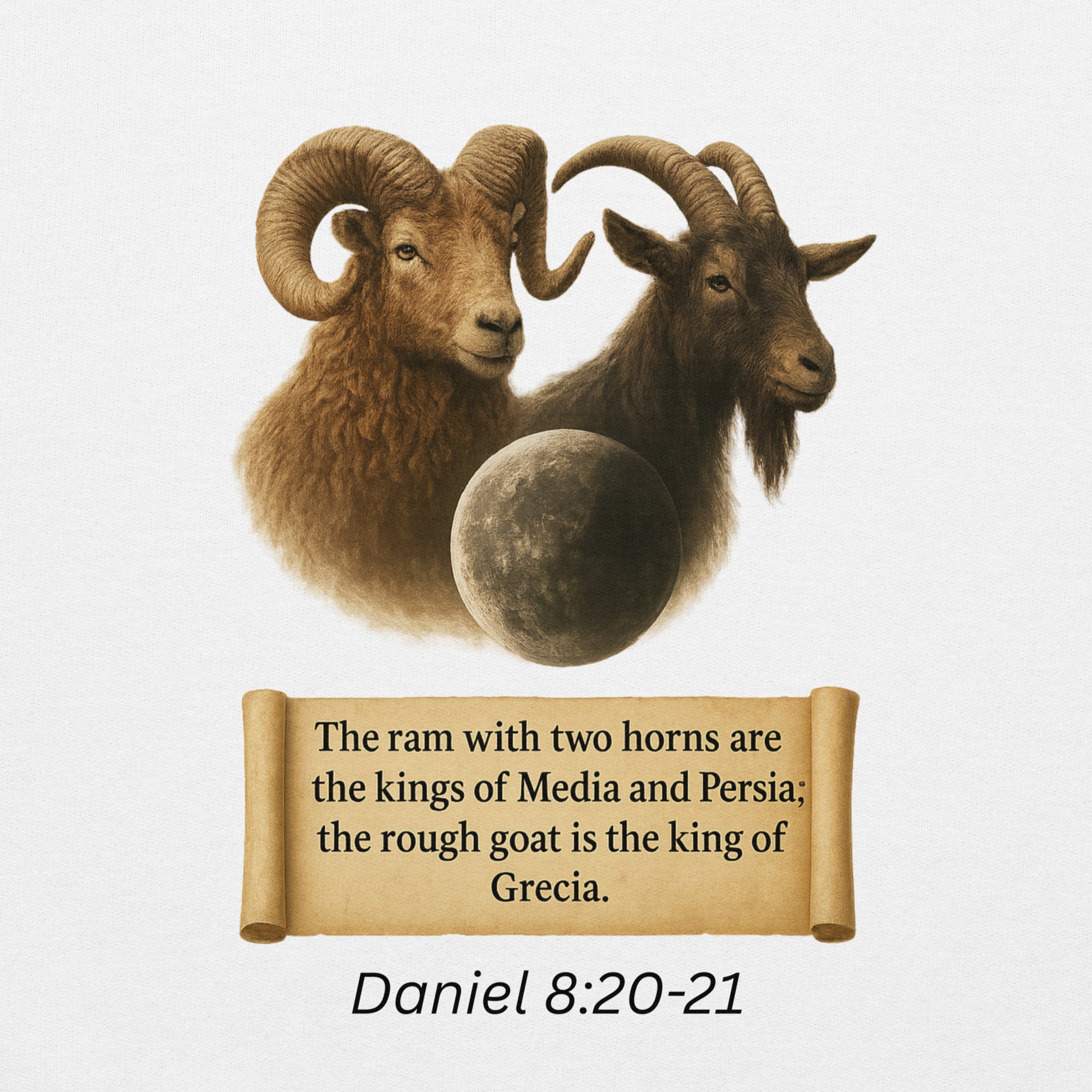 Christian hoodie – Daniel 8 prophecy end-times Scripture design by Your Divine Network