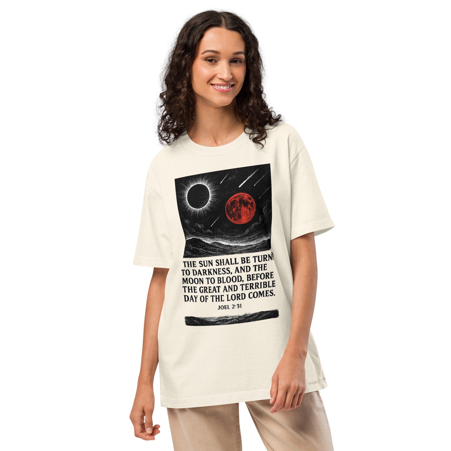 Christian T-Shirt – Blood Moon Prophecy | Joel 2:31 Scripture Tee