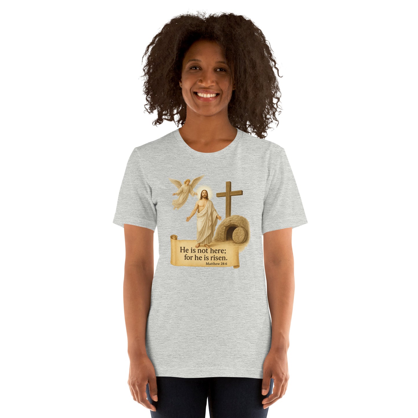 Christian t-shirt – Jesus Is Risen – Resurrection t-shirt – Bold Faith Apparel | Your Divine Network