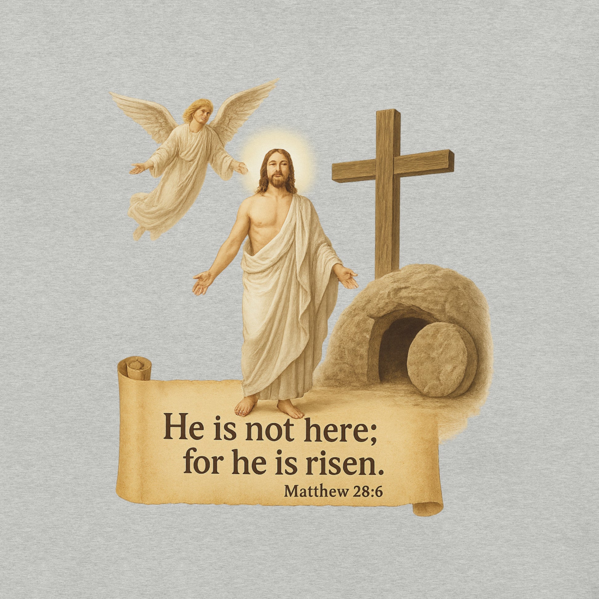 Christian t-shirt – Jesus Is Risen – Resurrection t-shirt – Bold Faith Apparel | Your Divine Network