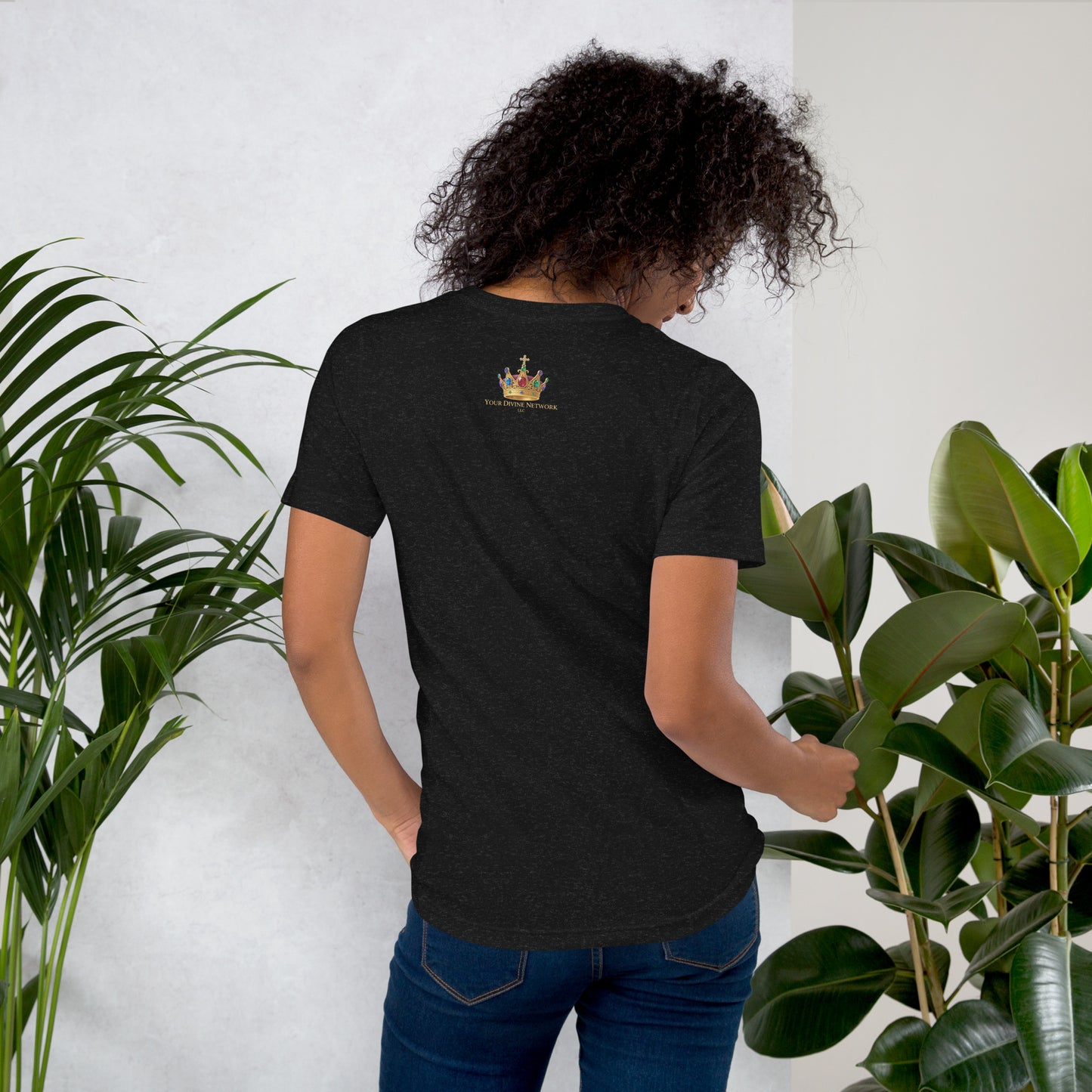 Christian t-shirt with Living Water Cross design – Scripture apparel