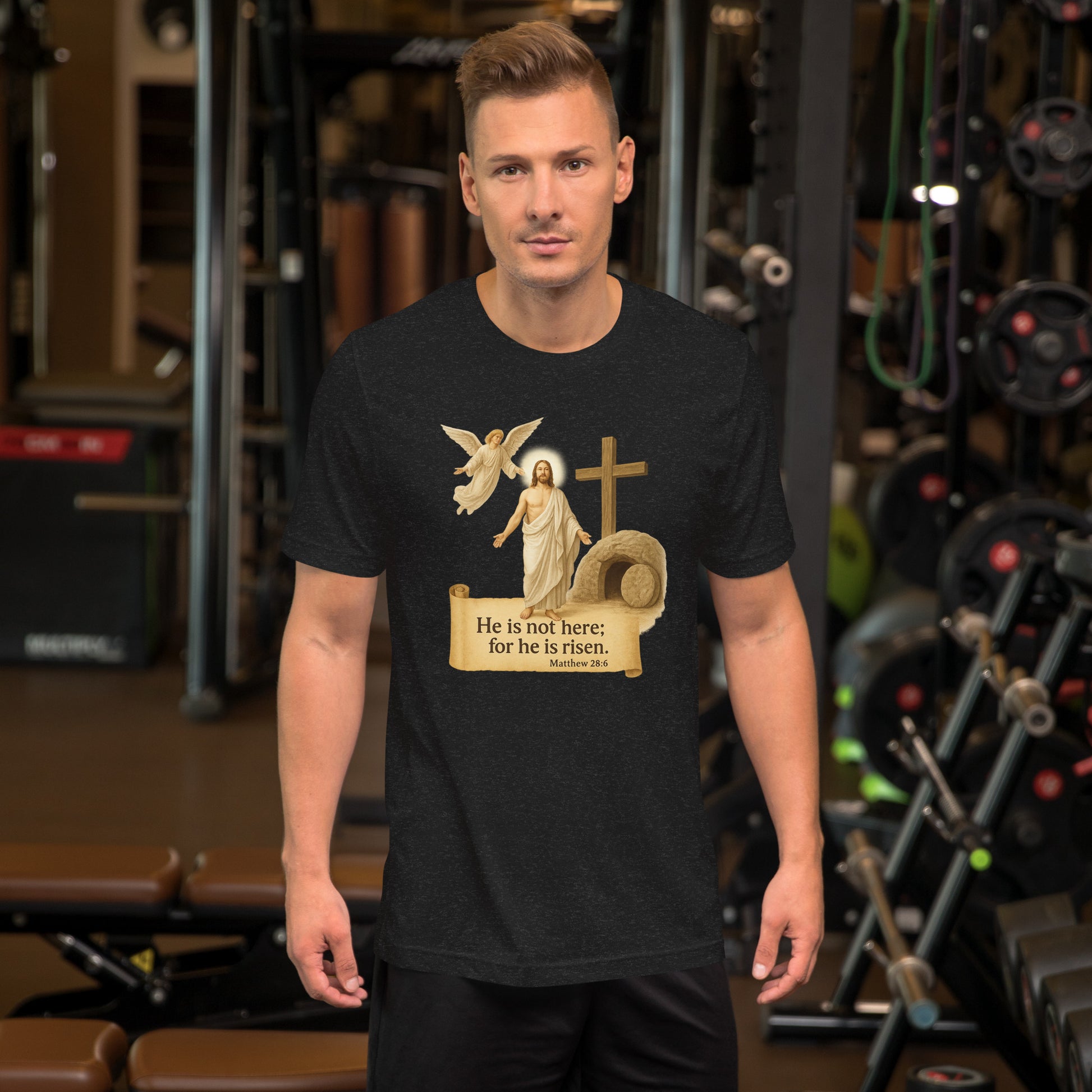 Christian t-shirt – Jesus Is Risen – Resurrection t-shirt – Bold Faith Apparel | Your Divine Network