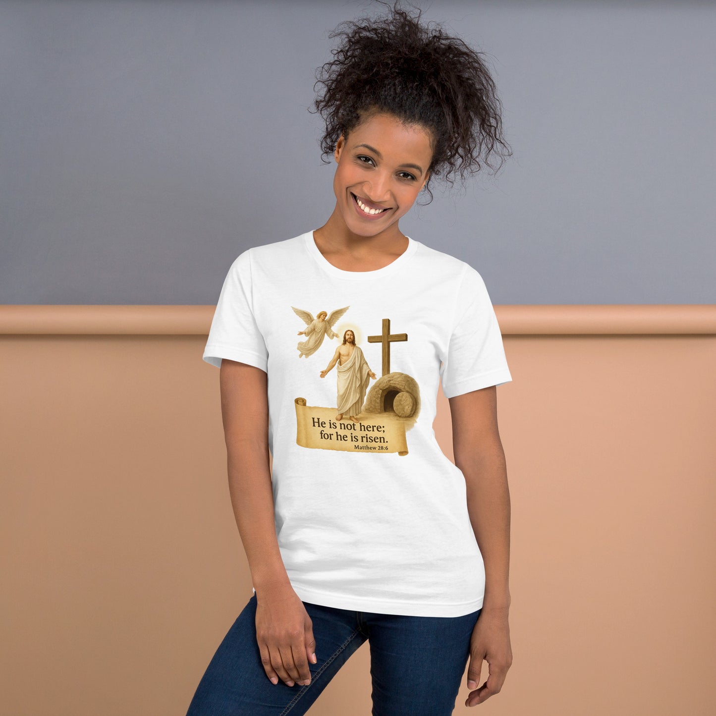 Christian t-shirt – Jesus Is Risen – Resurrection t-shirt – Bold Faith Apparel | Your Divine Network