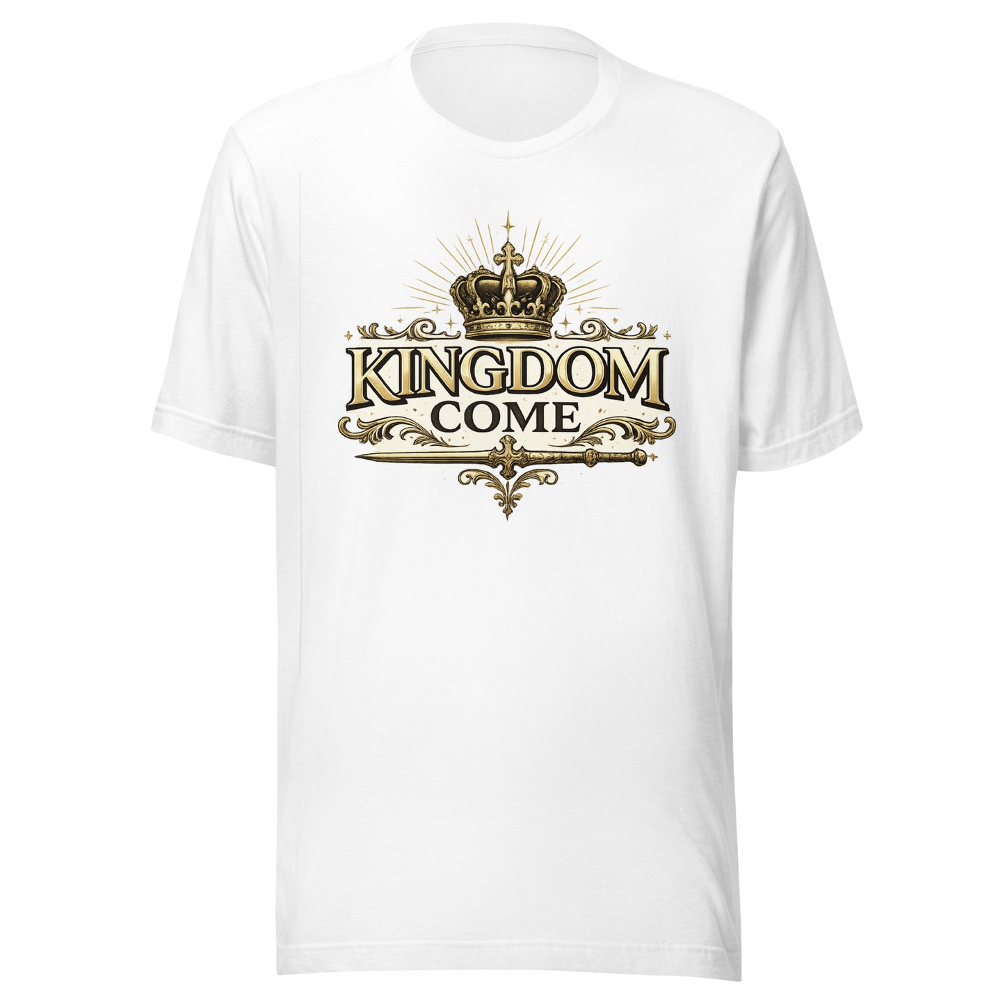 Kingdom Come Christian Faith T-Shirt Front View - Your Divine Network